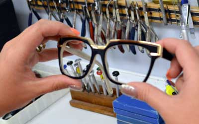 Eyeglass frame repairs adjustments in NC